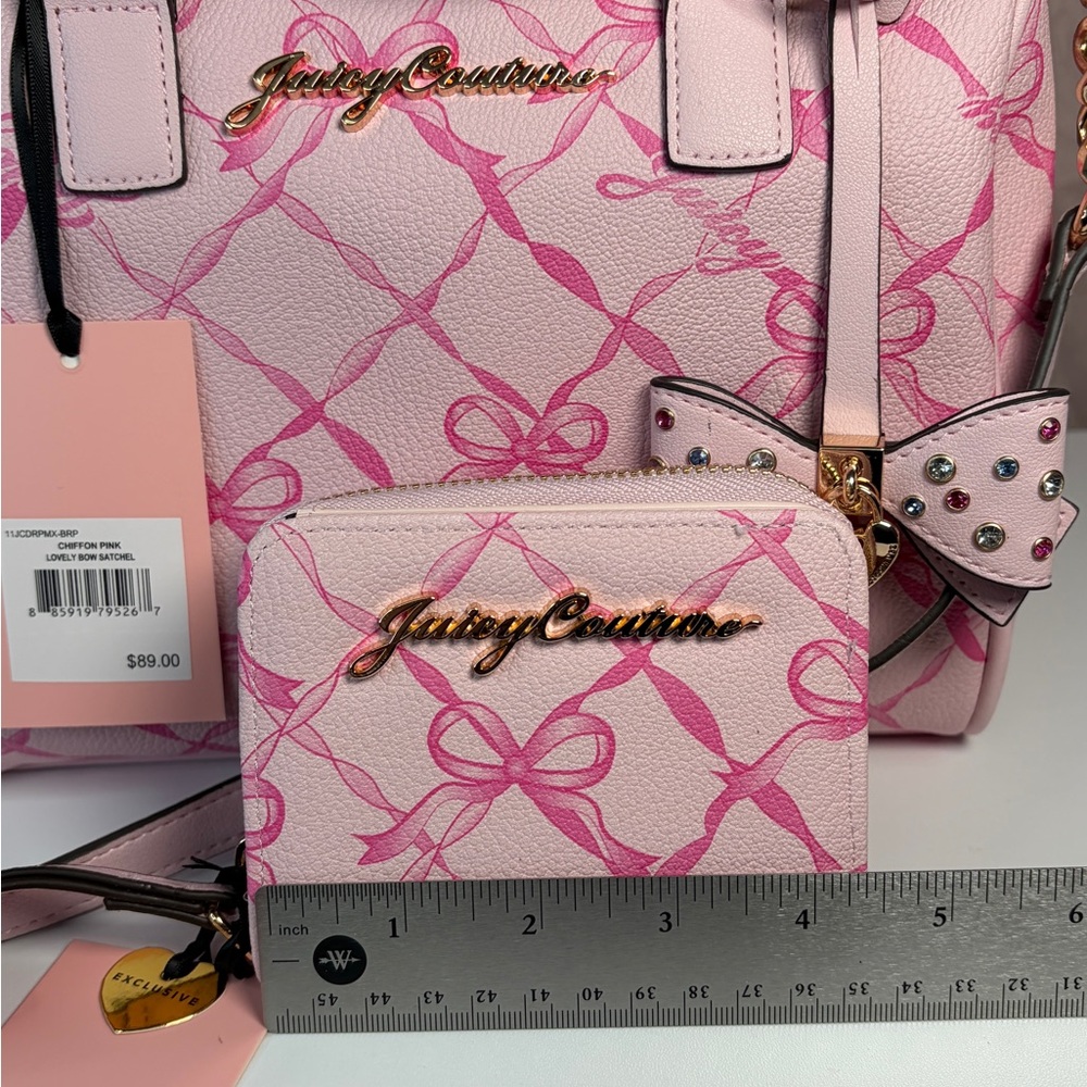 Juicy Couture Pink Satchel and Wallet Set - Picture 10 of 16